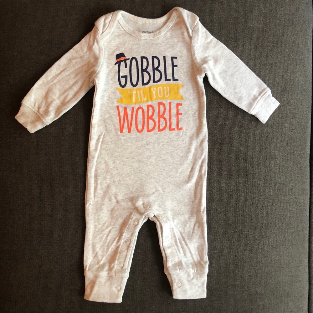 Carter’s Thanksgiving onesie 3m Like New